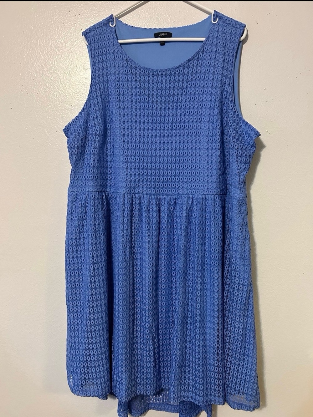 Apt. 9 Periwinkle Blue Eyelet Midi Dress